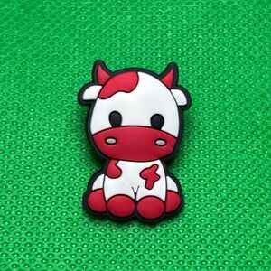 🌼 (5/$10 or 10/$15) NEW “Cows” 🎀 Croc Charm Collection Red/White Cow